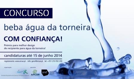 Concurso Beba água da torneira com confiança! da ERSAR